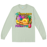 Matcha farm fresh pineapple Long Sleeve Tee - Zillion Design Studio