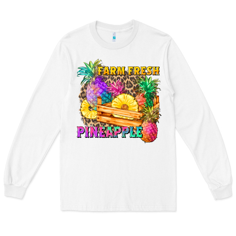 Farm Fresh Pineapple Long Sleeve Tee by Zillion Design Studio | Teevron