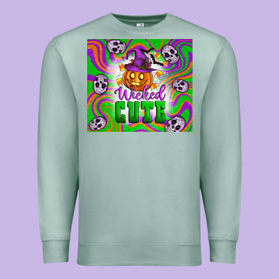 Wicked Cute Halloween Premium Sweatshirt Designed By Artiststas