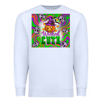 White Wicked cute halloween Premium Sweatshirt - Artiststas