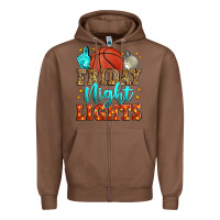 Chestnut friday night lights basketball Zipper Hoodie - Zillion Design Studio