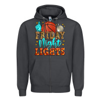 Smoke friday night lights basketball Zipper Hoodie - Zillion Design Studio