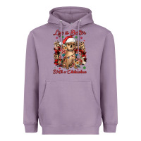 Lavender christmas life is better with a chihuahua Heavyweight Hoodie - JahusDesignShop