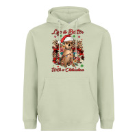 Matcha christmas life is better with a chihuahua Heavyweight Hoodie - JahusDesignShop