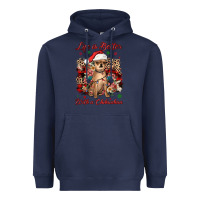 Navy christmas life is better with a chihuahua Heavyweight Hoodie - JahusDesignShop