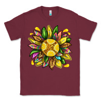 Burgundy lemon sunflower Classic Tee - texasbilliewilder