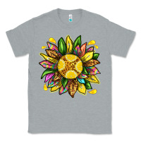Heather Grey lemon sunflower Classic Tee - texasbilliewilder