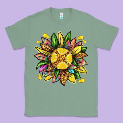 Lemon Sunflower Classic Tee Designed By Texasbilliewilder