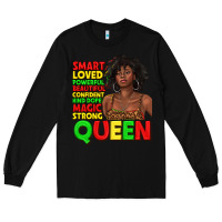 Black black queen quotes juneteenth Long Sleeve Tee - texasbilliewilder