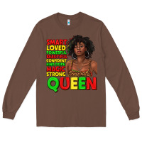 Chestnut black queen quotes juneteenth Long Sleeve Tee - texasbilliewilder