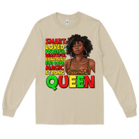 Mushroom black queen quotes juneteenth Long Sleeve Tee - texasbilliewilder