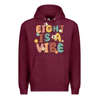 Burgundy eight is a vibe Premium Hoodie - MaliasSmallBusiness