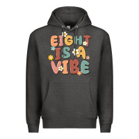 Charcoal Heather eight is a vibe Premium Hoodie - MaliasSmallBusiness