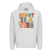 Dove Grey eight is a vibe Premium Hoodie - MaliasSmallBusiness