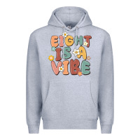 Heather Grey eight is a vibe Premium Hoodie - MaliasSmallBusiness