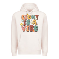 Pale Pink eight is a vibe Premium Hoodie - MaliasSmallBusiness