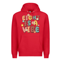 Red eight is a vibe Premium Hoodie - MaliasSmallBusiness