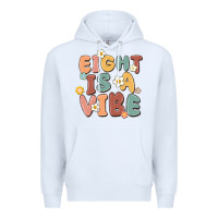 White eight is a vibe Premium Hoodie - MaliasSmallBusiness