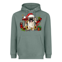 Christmas Joy Pug Heavyweight Hoodie | Teevron