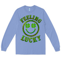Colony Blue feeling lucky with leopard Long Sleeve Tee - RanaPortraitStore