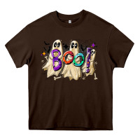 Chocolate Brown boo Heavy Core Tee - CowhideDigitalArt