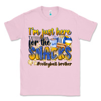 Bubblegum Pink i'm just here for the snacks #volleyball brother Classic Tee - Zillion Design Studio
