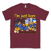 Burgundy i'm just here for the snacks #volleyball brother Classic Tee - Zillion Design Studio