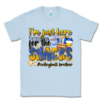 Dusty Blue i'm just here for the snacks #volleyball brother Classic Tee - Zillion Design Studio
