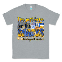 Heather Grey i'm just here for the snacks #volleyball brother Classic Tee - Zillion Design Studio