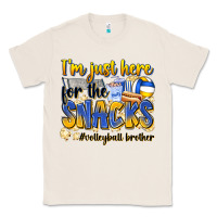 Natural i'm just here for the snacks #volleyball brother Classic Tee - Zillion Design Studio