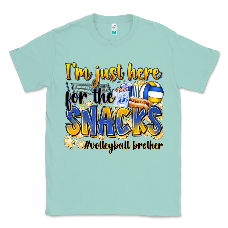 I'm Just Here For The Snacks #volleyball Brother Classic Tee by Zillion Design Studio | Teevron