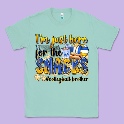 I'm Just Here For The Snacks #volleyball Brother Classic Tee Designed By Zillion Design Studio