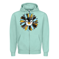 Seafoam penguin sunflower Zipper Hoodie - RanaPortraitStore
