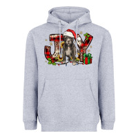 Heather Grey Christmas joy pitbull Heavyweight Hoodie - JahusDesignShop