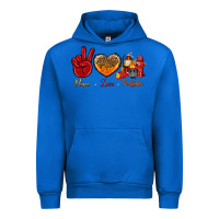 Cobalt peace love firefighter Urban Hoodie - NancyCooperArtShop