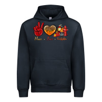 Navy peace love firefighter Urban Hoodie - NancyCooperArtShop