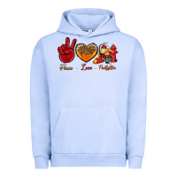 Pigment Grape Ice peace love firefighter Urban Hoodie - NancyCooperArtShop