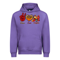 Tulip peace love firefighter Urban Hoodie - NancyCooperArtShop