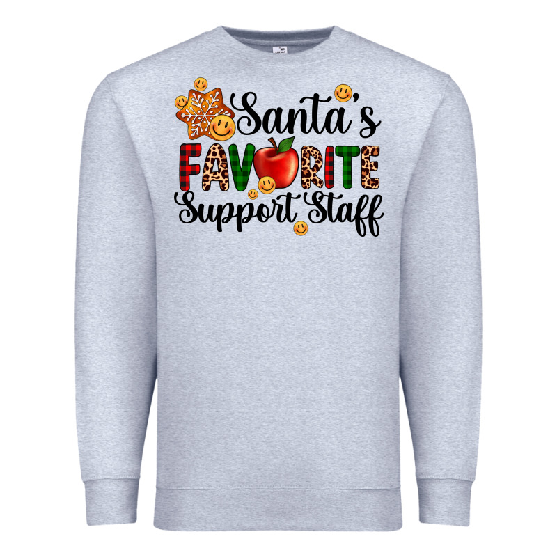 Santa's Favorite  Sport Staff Premium Sweatshirt by AdoDesignShop | Teevron