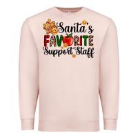Pale Pink santa's favorite  sport staff Premium Sweatshirt - AdoDesignShop