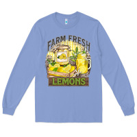 Colony Blue farm fresh lemons Long Sleeve Tee - Zillion Design Studio