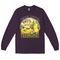 Plum farm fresh lemons Long Sleeve Tee - Zillion Design Studio