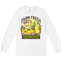 White farm fresh lemons Long Sleeve Tee - Zillion Design Studio