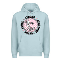 Blue Mist you are strong Premium Hoodie - MaliasSmallBusiness