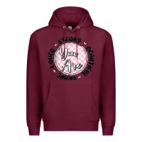 Burgundy you are strong Premium Hoodie - MaliasSmallBusiness