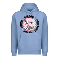 Colony Blue you are strong Premium Hoodie - MaliasSmallBusiness