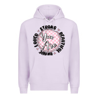 Lilac you are strong Premium Hoodie - MaliasSmallBusiness