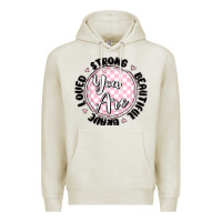 Oatmeal Heather you are strong Premium Hoodie - MaliasSmallBusiness
