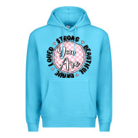 Ocean Blue you are strong Premium Hoodie - MaliasSmallBusiness
