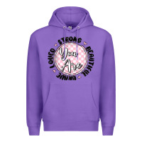 Purple you are strong Premium Hoodie - MaliasSmallBusiness